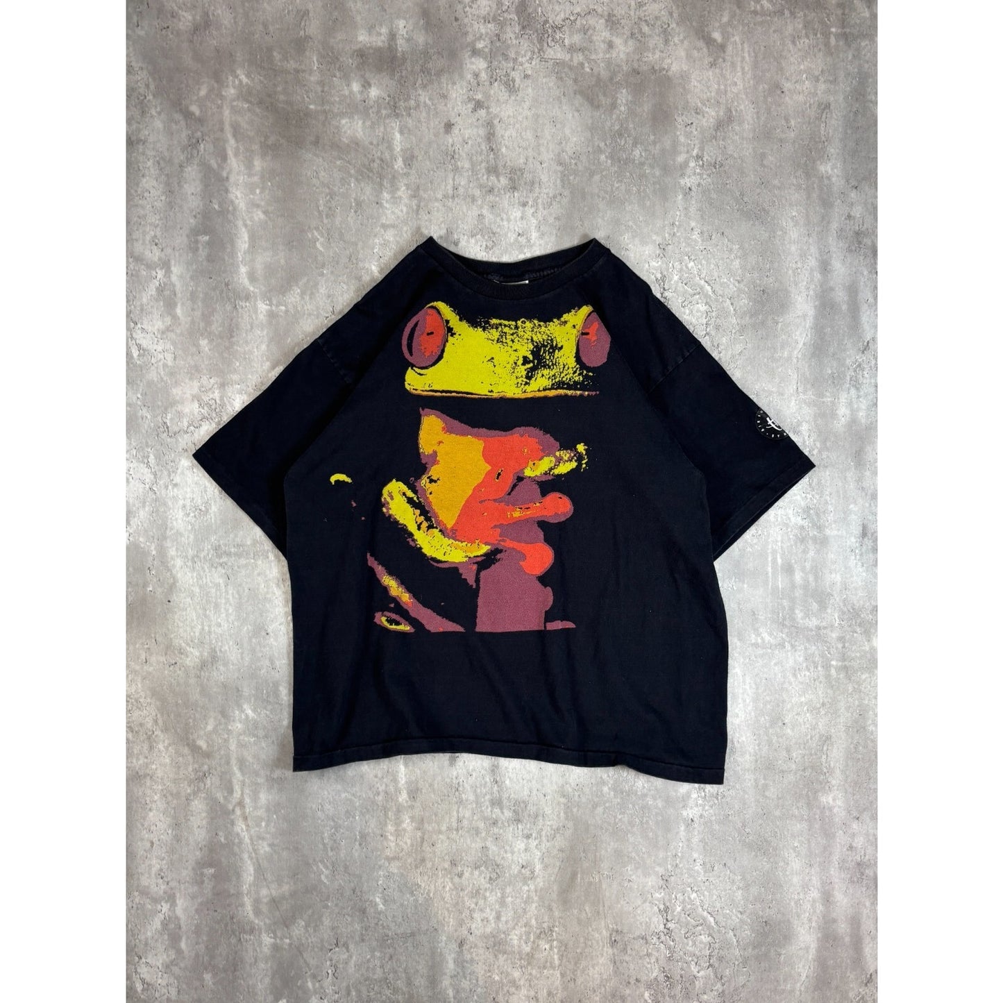 Vintage 80s/90s Nike Huarache Graphic Sneaker Promo T-Shirt Size Large Black