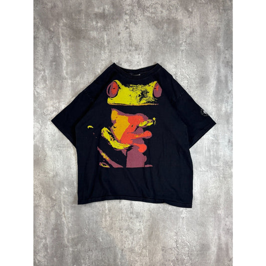 Vintage 80s/90s Nike Huarache Graphic Sneaker Promo T-Shirt Size Large Black