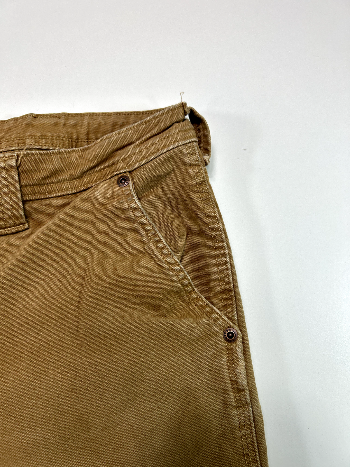 Dickies Relaxed Fit Canvas Workwear Carpenter Pants Size 36 Beige