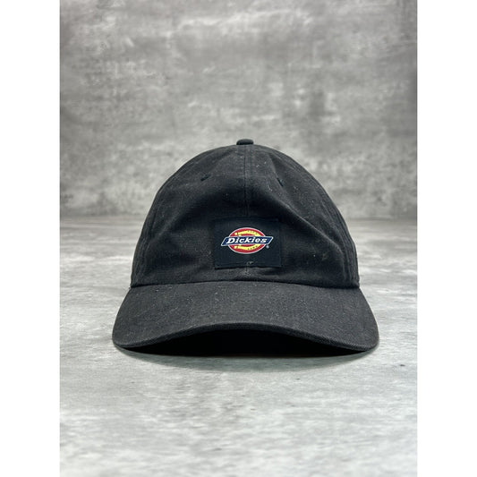 Vintage Dickies Canvas Workwear Embroidered Patch Snapback Hat OSFA Black