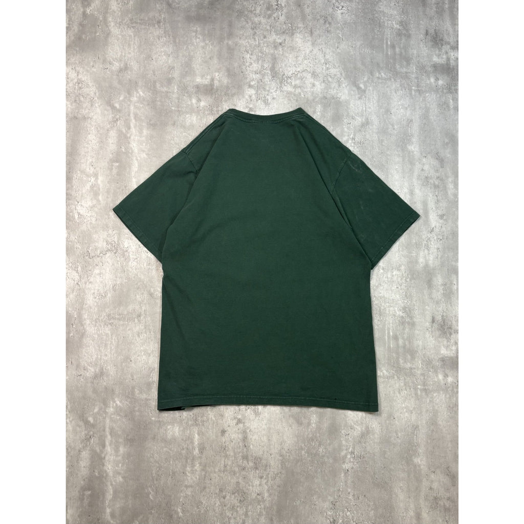Vintage 1997 Green Bay Packers NFL Spellout Logo Graphic T-Shirt Size Large
