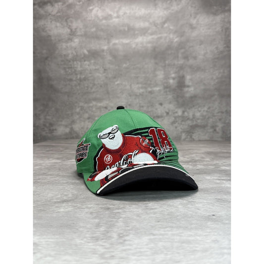 Vintage 90s Bobby Labonte #18 Nascar Interstate Racing Snapback Hat OSFA