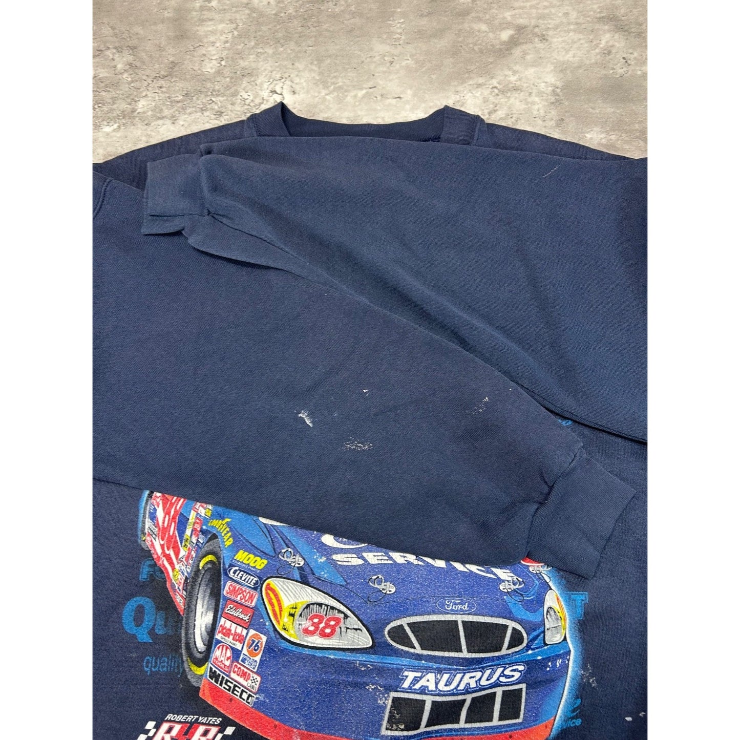 Vintage Dale Jarrett #88 Nascar Racing Big Graphic Crewneck Sweatshirt Size 2XL