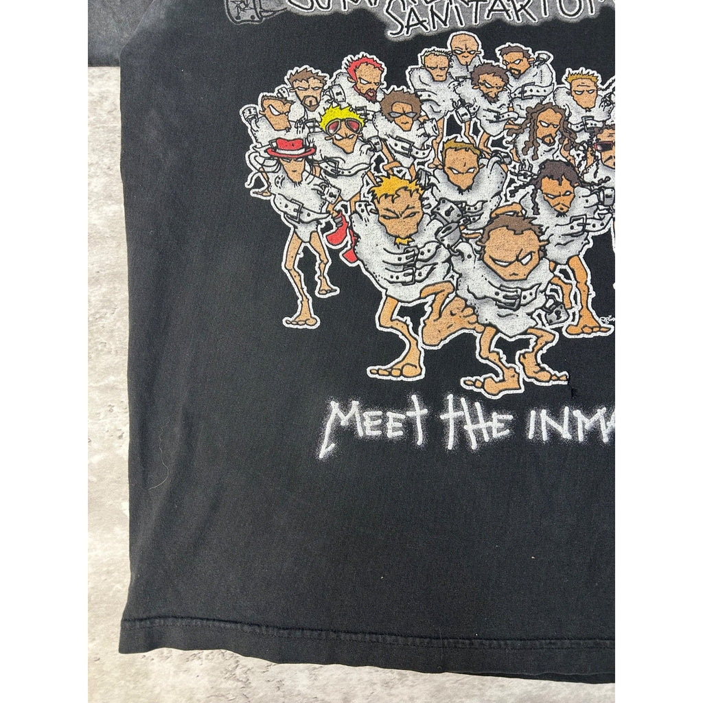 Vintage 2000 Metallica Summer Sanatorium Rock Music Tour Graphic T-Shirt Sz L
