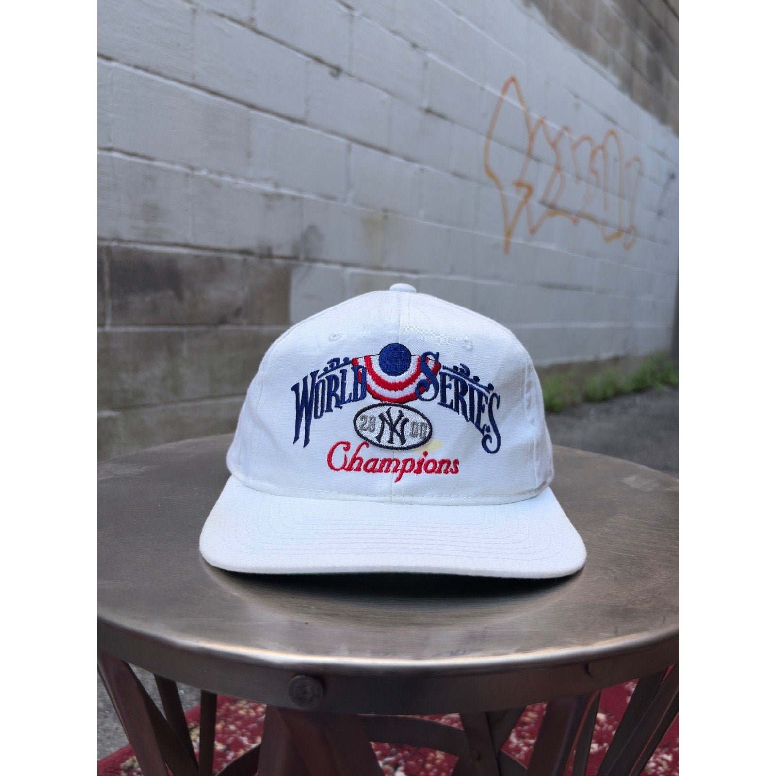 Vintage 2000 New York Yankees MLB World Series Champs Snapback Hat OSFA