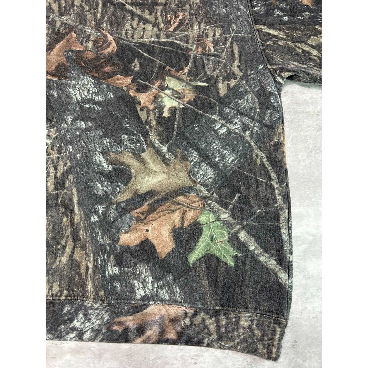 Vintage Mossy Oak Breakup Camo Crewneck Hunting Sweatshirt Size XL