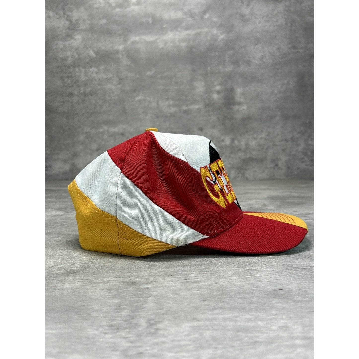 Vintage 90s Team Germany World Cup Embroidered Soccer Spellout Snapback Hat OSFA