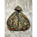 Vintage Walls Thermal Lined Advantage Tree Camo Full Zip Hooded Jacket Size 2XL