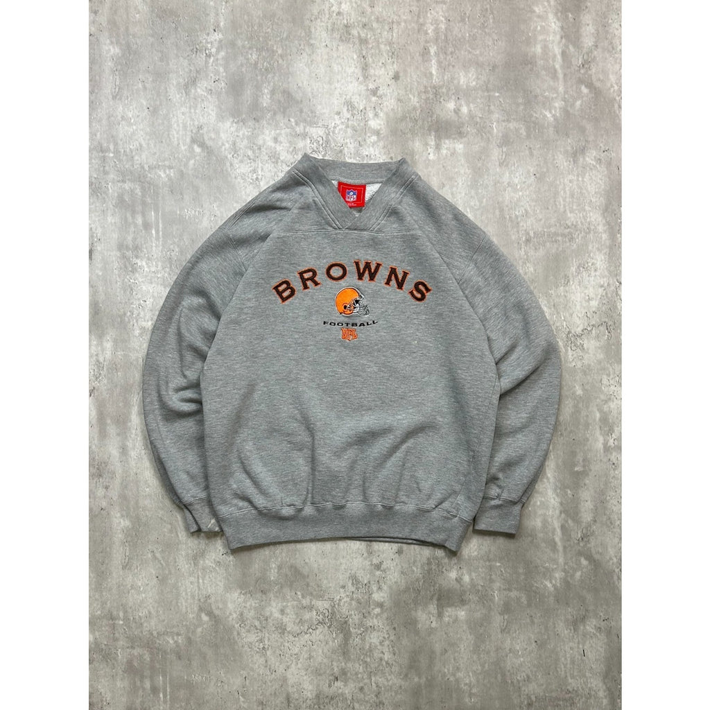Vintage Cleveland Browns NFL Embroidered Spellout Sweatshirt Size Medium