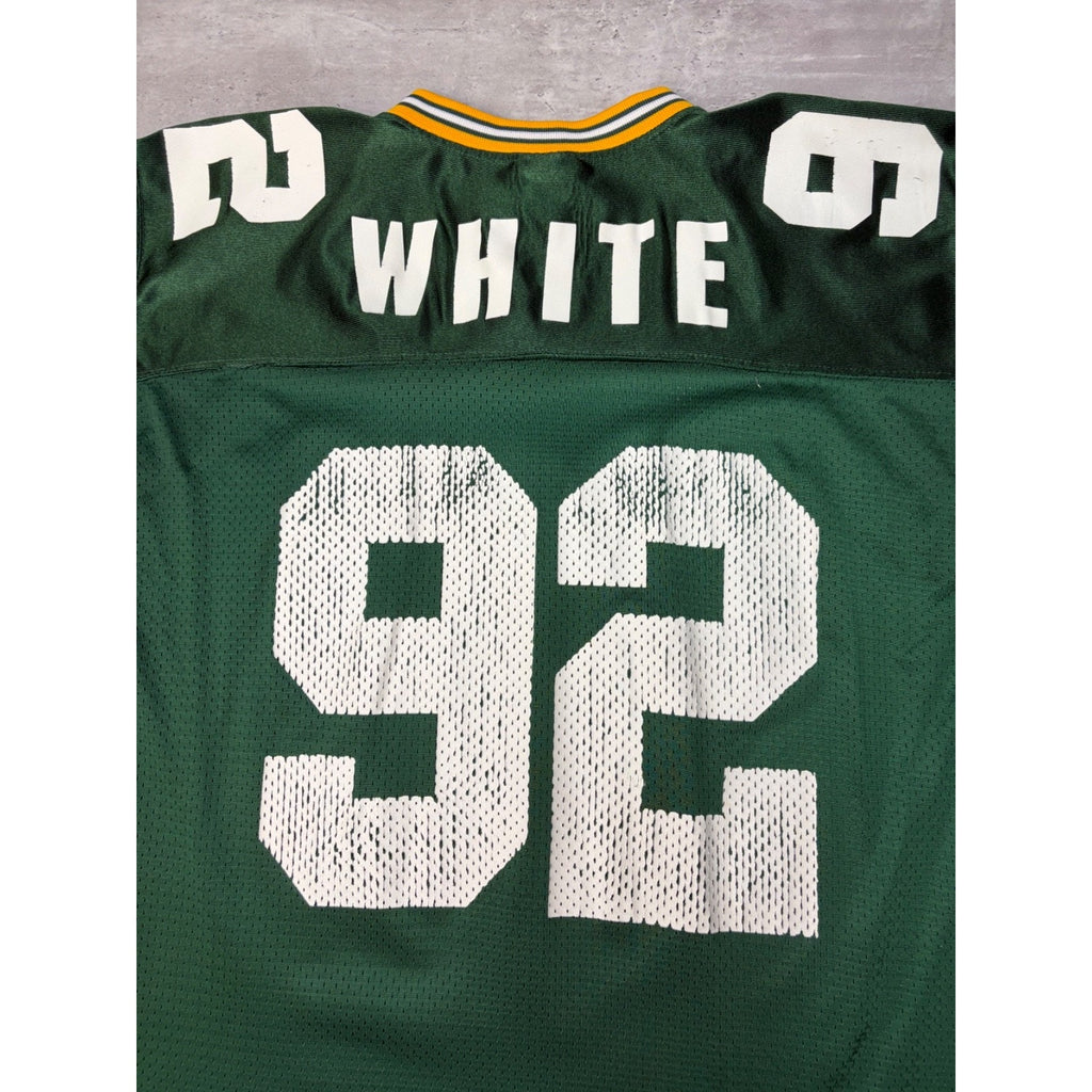 Vintage 1995 Reggie White #92 Green Bay Packers NFL Football Jersey Size Medium