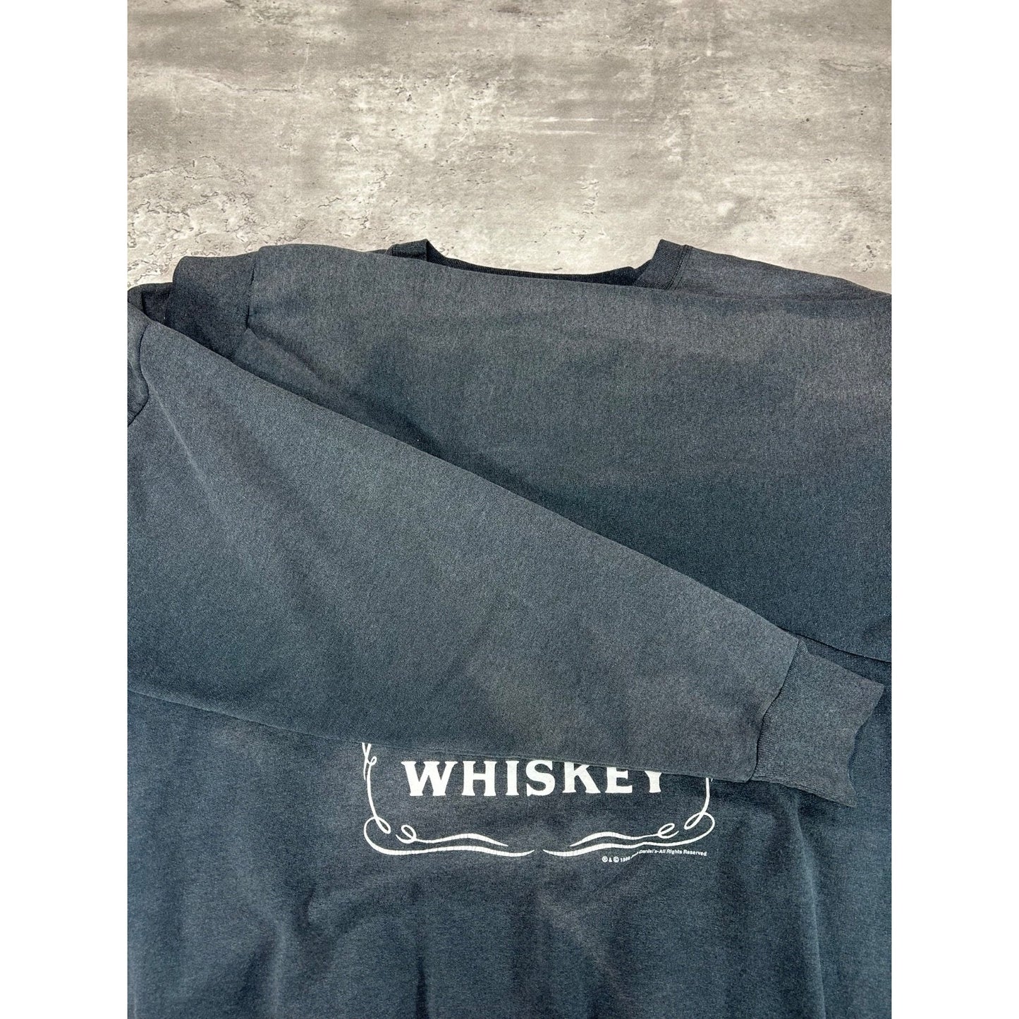 Vintage 1998 Jack Daniels Whiskey Classic Graphic Sweatshirt Size 2XL Black