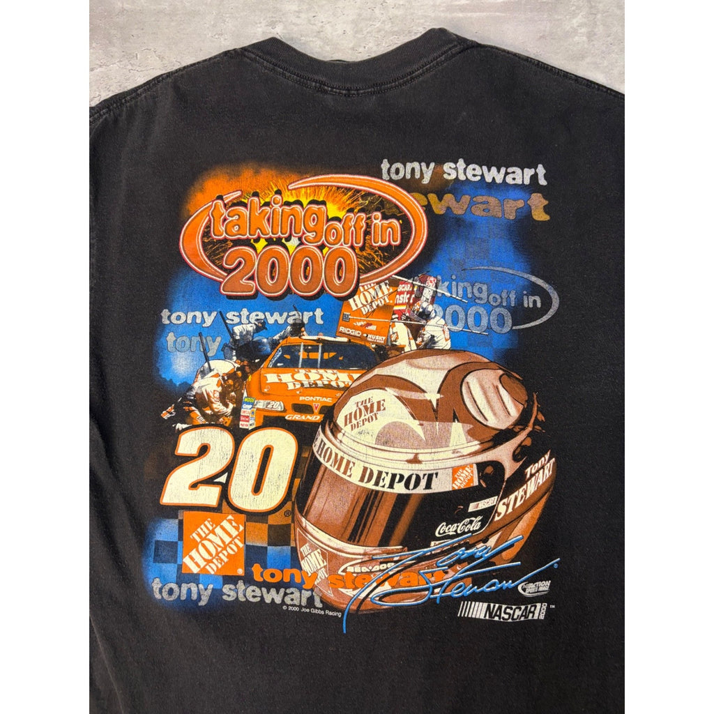 Vintage 2000 Tony Stewart Home Depot Racing Nascar Graphic T-Shirt Size Medium