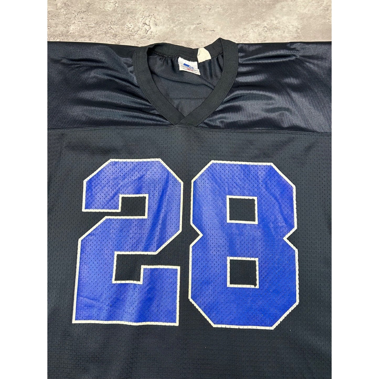 Vintage 90s Marshall Faulk #28 Dallas Cowboys NFL Starter Football Jersey Medium
