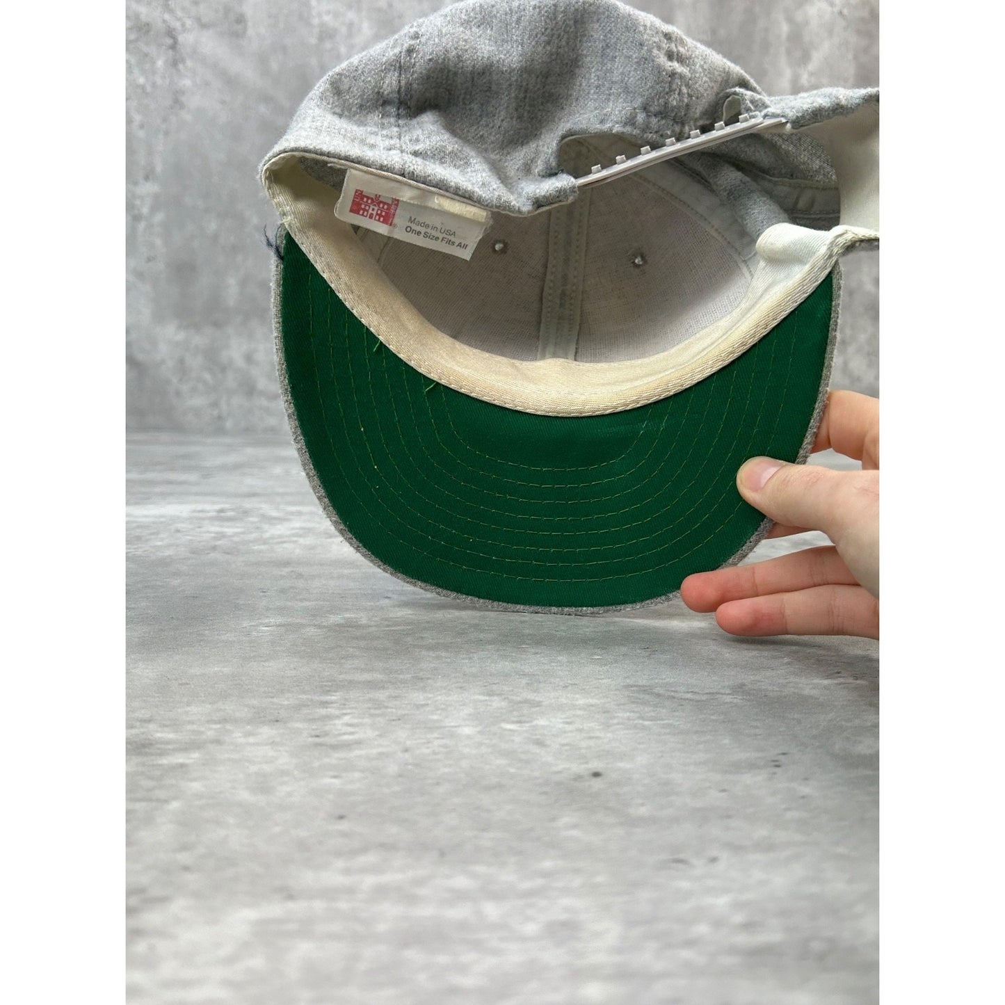 Vintage 90s Michigan Tech University NCAA Embroidered Spellout Snapback Hat OSFA