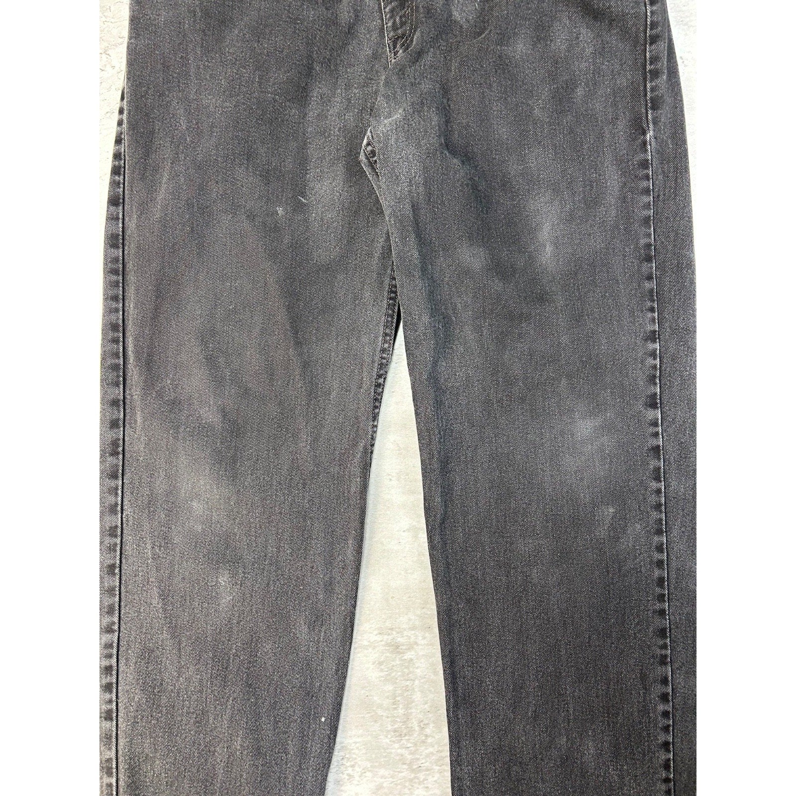 Vintage 90s Levis 550 Red Tab Black Denim Pants Size 34