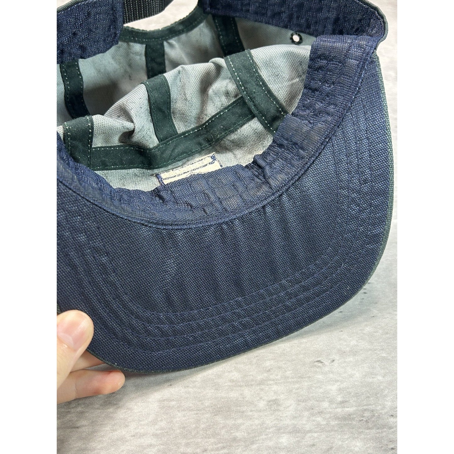 Vintage 90s Tommy Hilfiger Embroidered Crest SIx Panel Strapback Hat OSFA