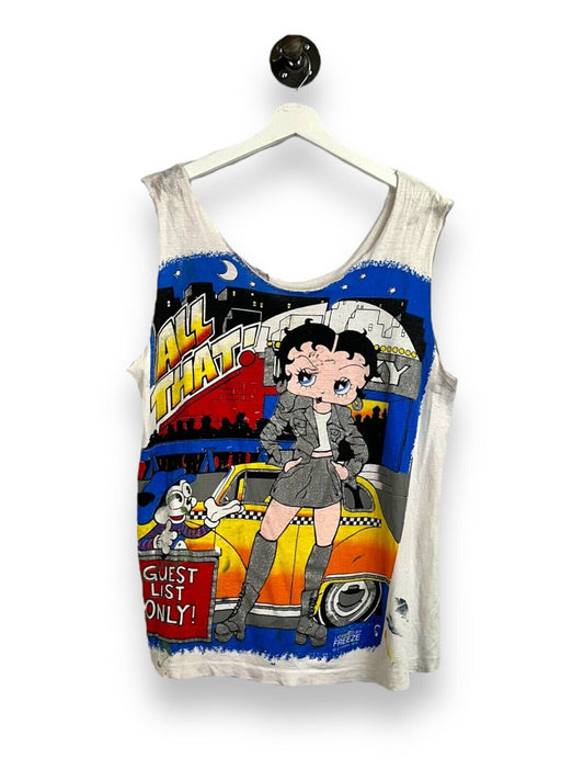 Vintage 1994 Betty Boop All That And More Cartoon Sleeveless T-Shirt Size Medium