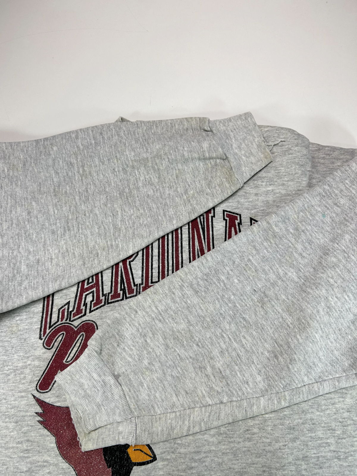 Vintage 90s Phoenix Cardinals NFL Script Spellout Football Sweatshirt Size XL