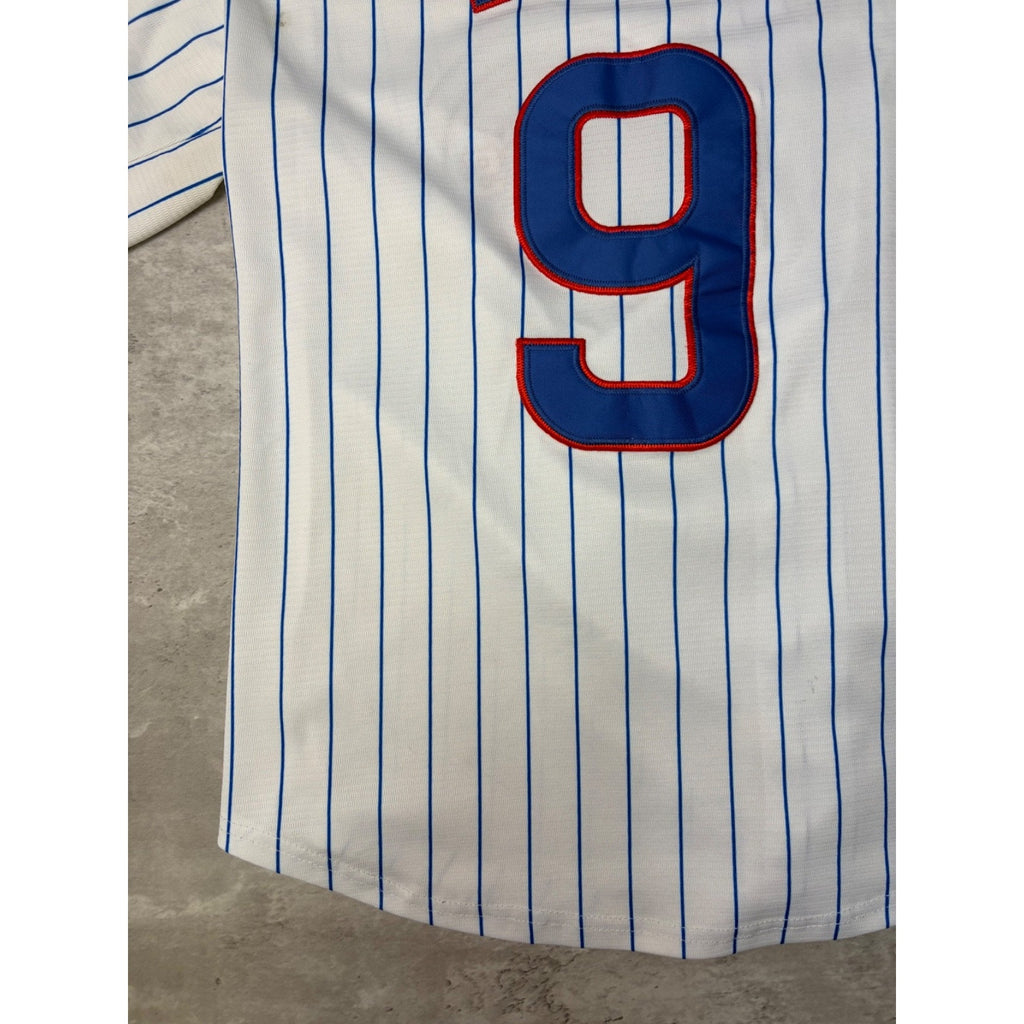 Javier Baez #9 Chicago Cubs MLB Stitched Pinstripe Baseball Jersey Size Large