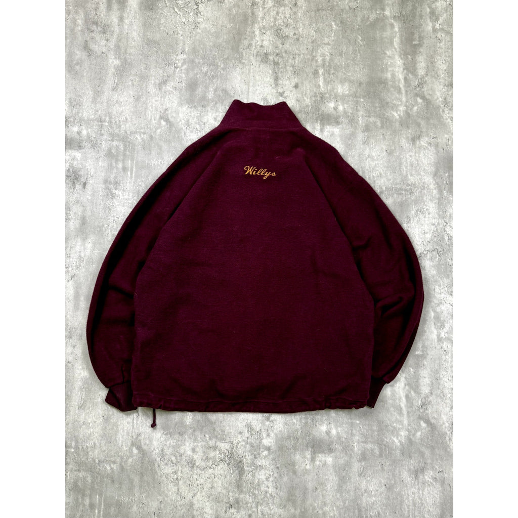 Vintage 90s Queens University Embroidered Logo 1/4 Zip Sweatshirt Size XL