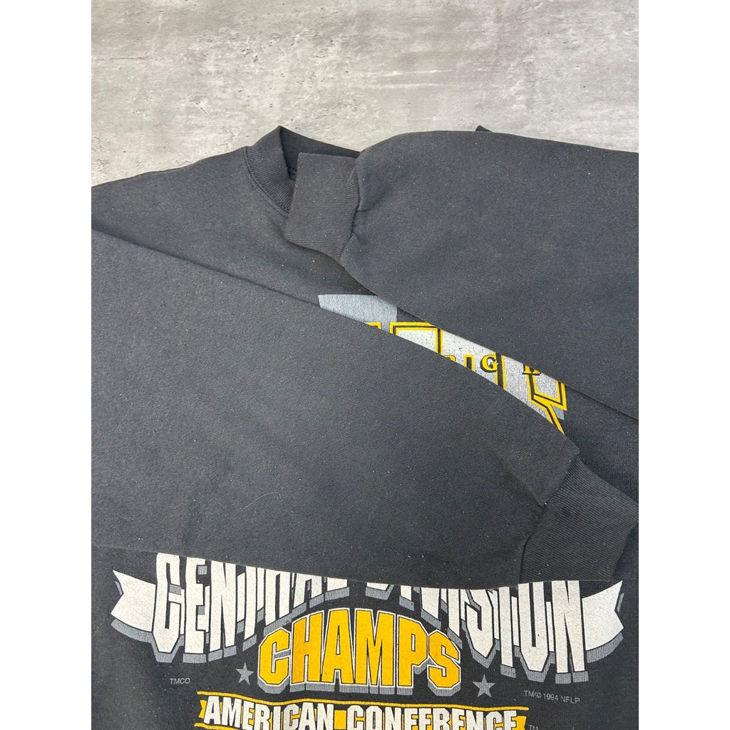 Vintage 1994 Pittsburgh Steelers NFL Central Div Champs Sweatshirt Size Large