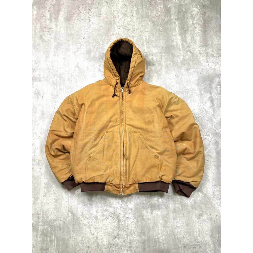 Vintage Wear Guard Insulated Full Zip Insulated Hooded Workwear Jacket Sz Large