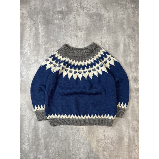 Vintage 80s/90s Heavyweight Striped Pullover Knit Sweater Size XL