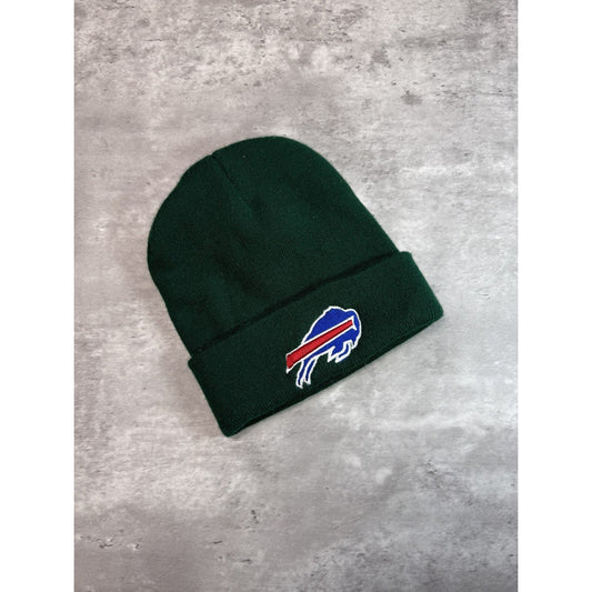 Vintage 90s Buffalo Bills NFL Embroidered Logo Football Beanie Hat OSFA