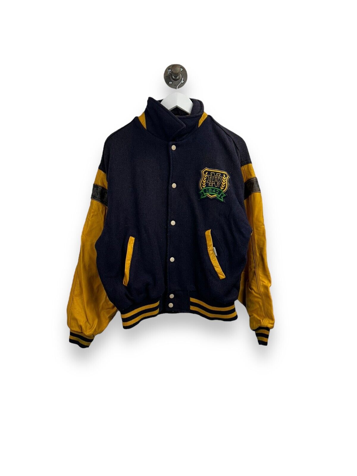 Vintage 80s University of Notre Dame Fighting Irish NCAA Varsity Jacket Size M