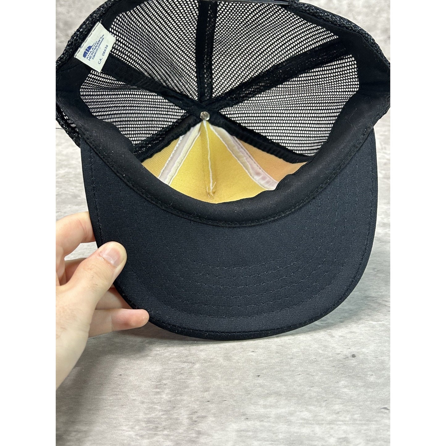 Vintage 80s/90s Samuel Spellout Graphic Trucker Snapback Hat OSFA