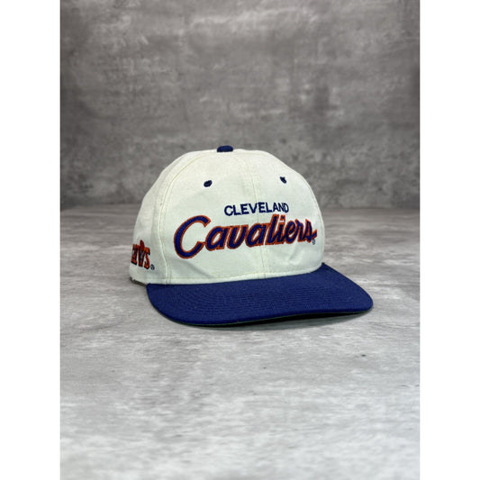 Vintage 90s Cleveland Cavaliers NBA Sports Specialties Script Snapback Hat OSFA