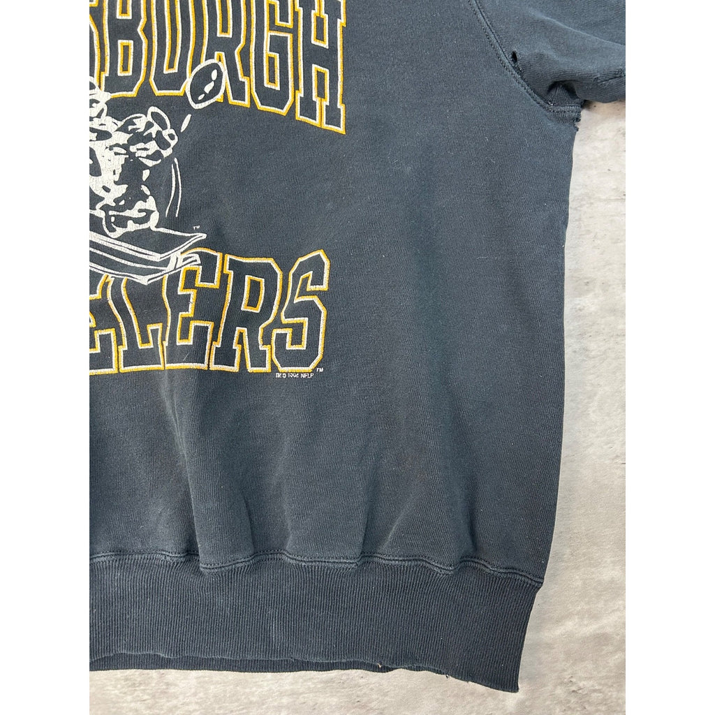 Vintage 1994 Pittsburgh Steelers NFL Graphic Spellout Logo Sweatshirt Size XL