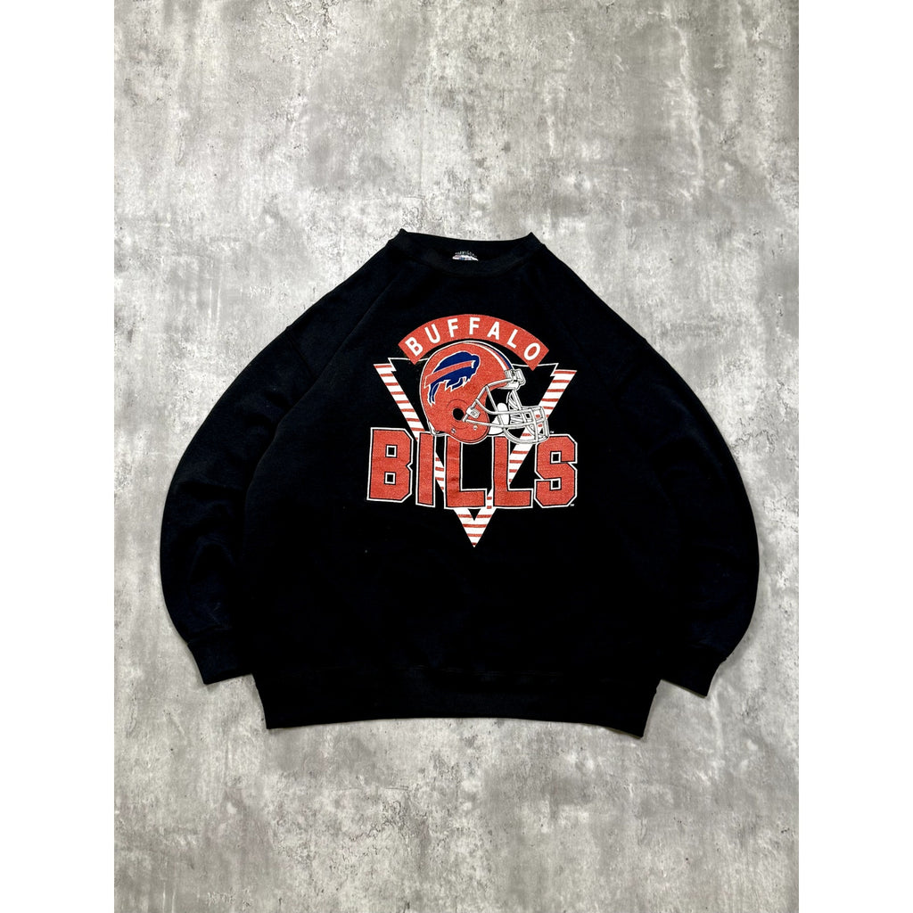 Vintage 90s Buffalo Bills NFL Football Helmet Graphic Sweatshirt Size 2XL