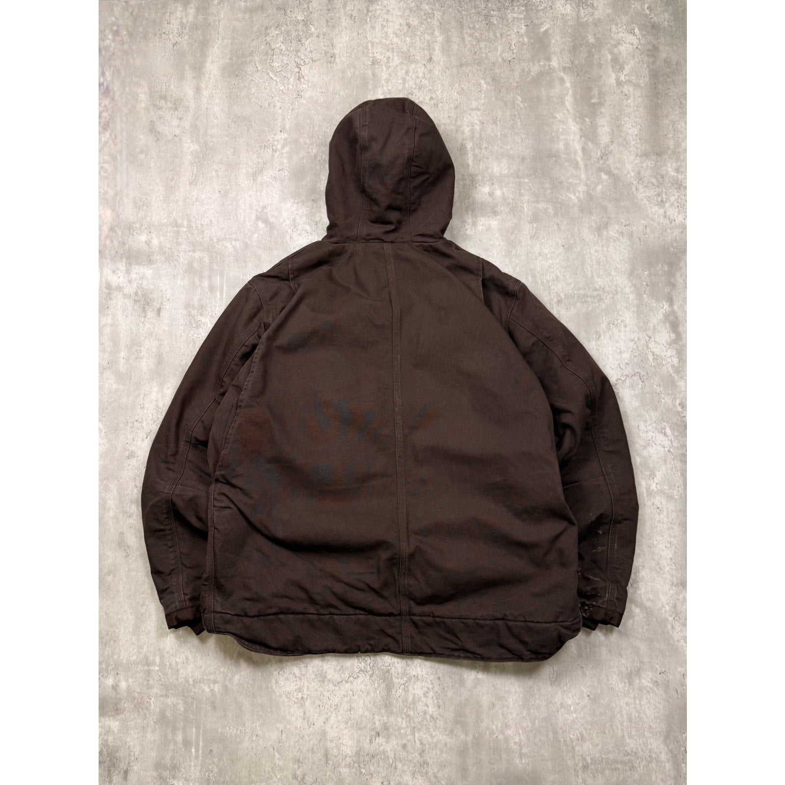 Carhartt Relaxed Fit Fleece Lined Hooded Chore Style Workwear Jacket Size XL