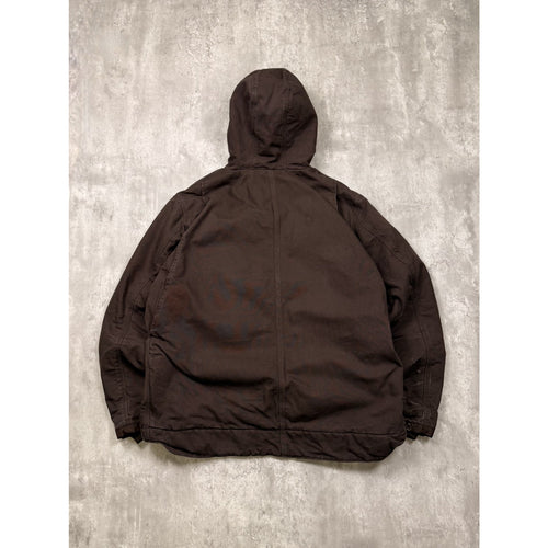 Carhartt Relaxed Fit Fleece Lined Hooded Chore Style Workwear Jacket Size XL