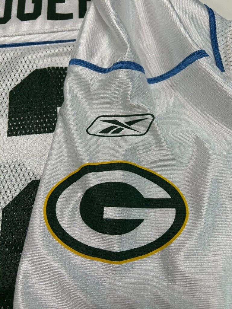 Aaron Rodgers #12 Green Bay Packers NFL SuperBowl XLV Reebok Jersey Size Large