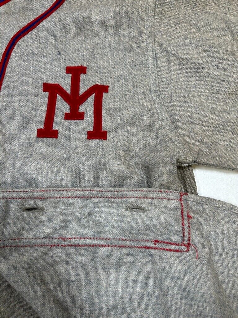 Vintage 50s/60s Falco Athletic Wear IM #24 Flannel Baseball Jersey Size Medium