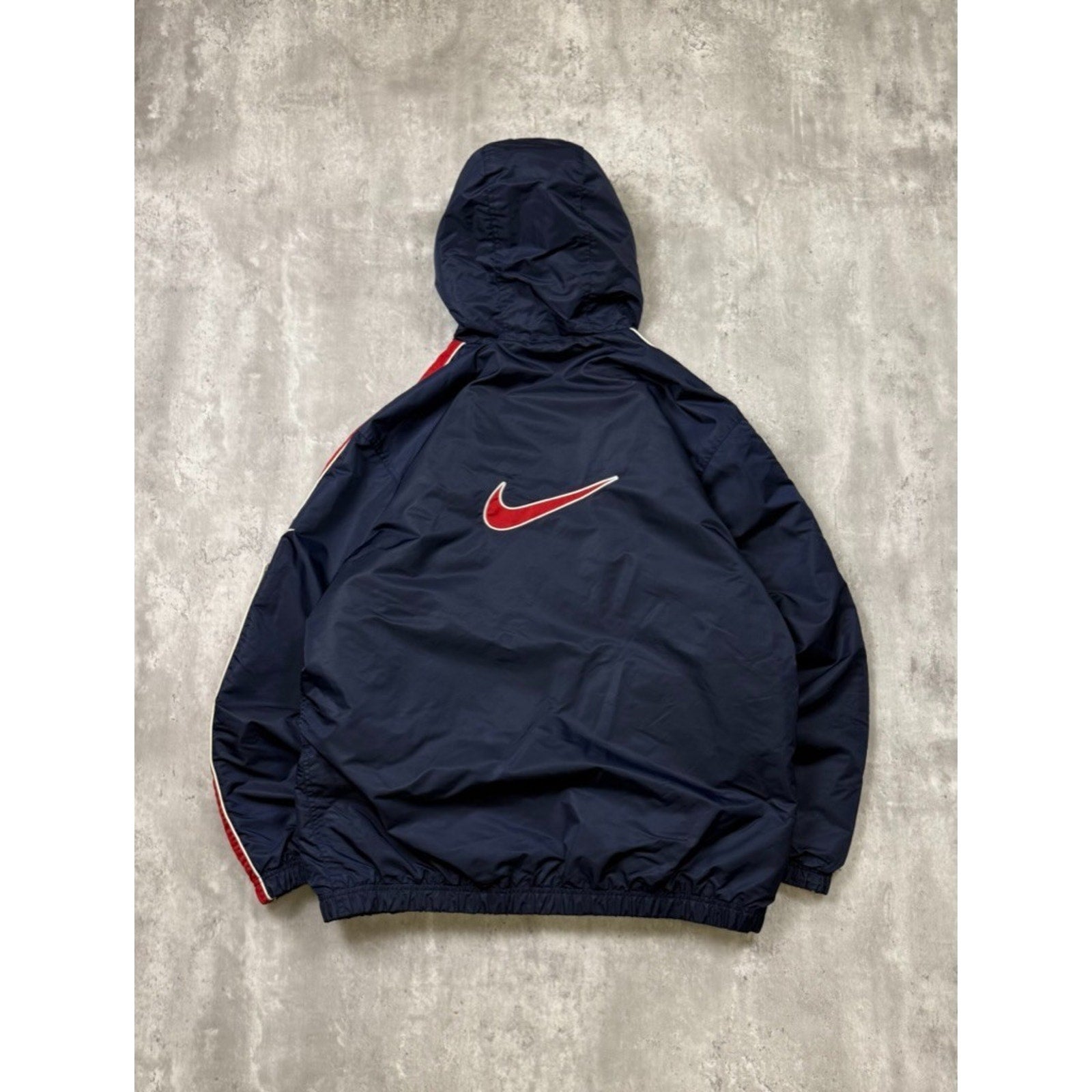 Vintage 2000s Nike Embroidered Swoosh Nylon Bomber Jacket Size