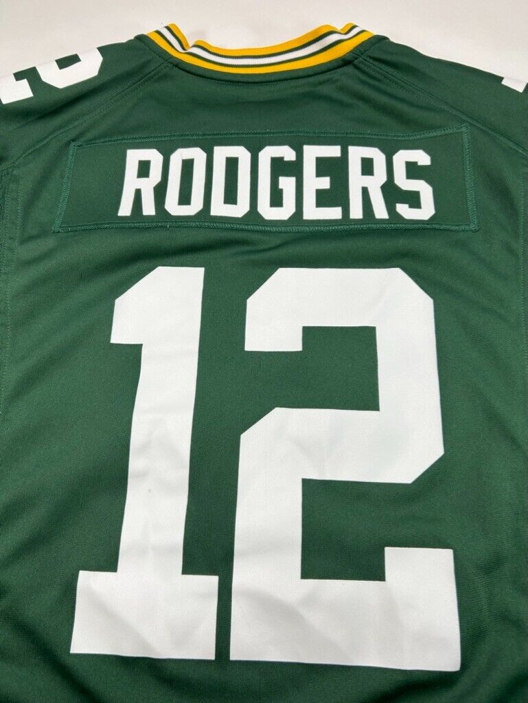 Aaron Rodgers #12 Green Bay Packers NFL Nike Football Jersey Size Large