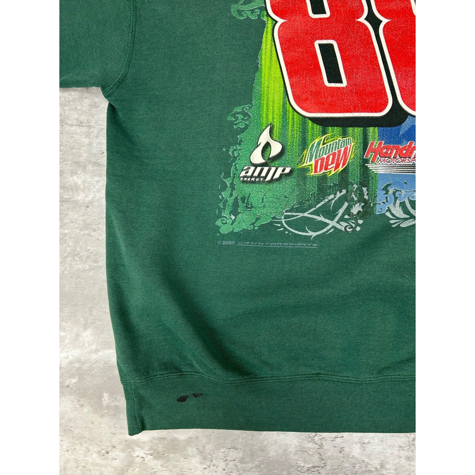 Vintage Dale Earnhardt Jr. #88 Nascar Racing Graphic Sweatshirt Size XL
