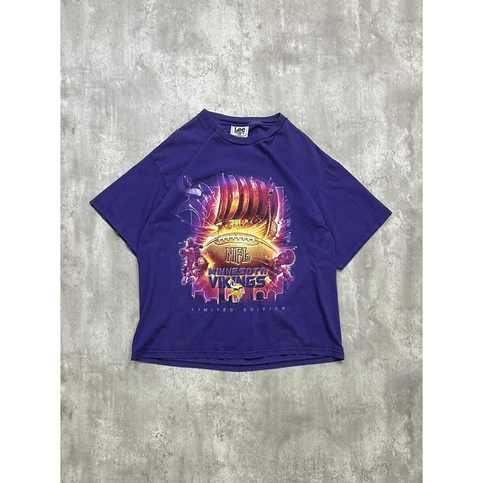 Vintage 1999 Minnesota Vikings NFL Football Graphic T-Shirt Size XL