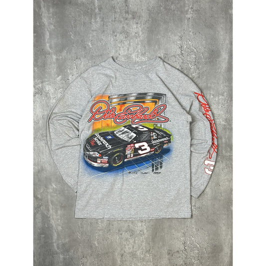 Vintage Dale Earnhardt #3 Nascar Big Graphic Long Sleeve T-Shirt Size Medium