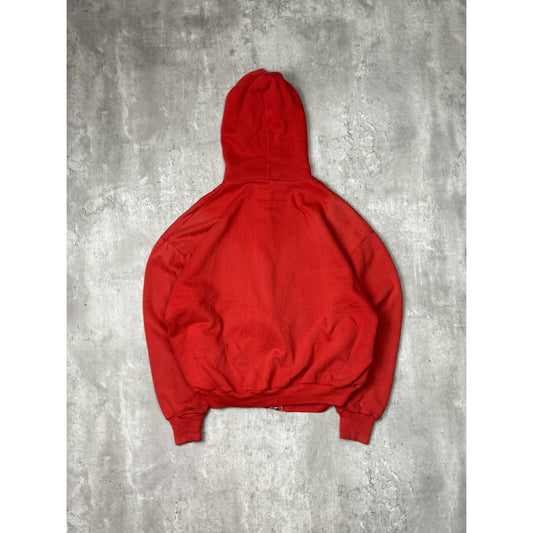 Vintage 1970s/80s Sportswear Thermal Lined Full Zip Hooded Sweatshirt Size Large
