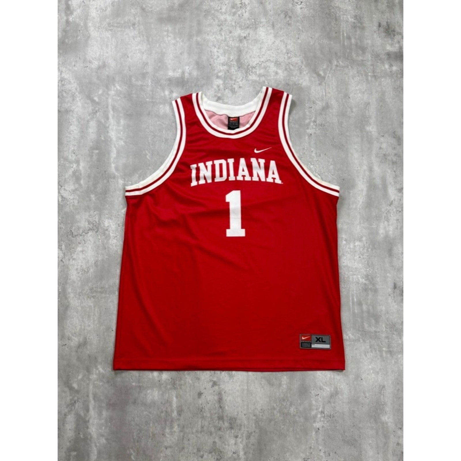 Vintage Indiana Hoosiers #1 NCAA Nike Basketball Jersey Size XL
