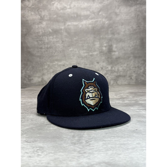 MiLB Embroidered Monster Logo Baseball Fitted Hat 7 1/2