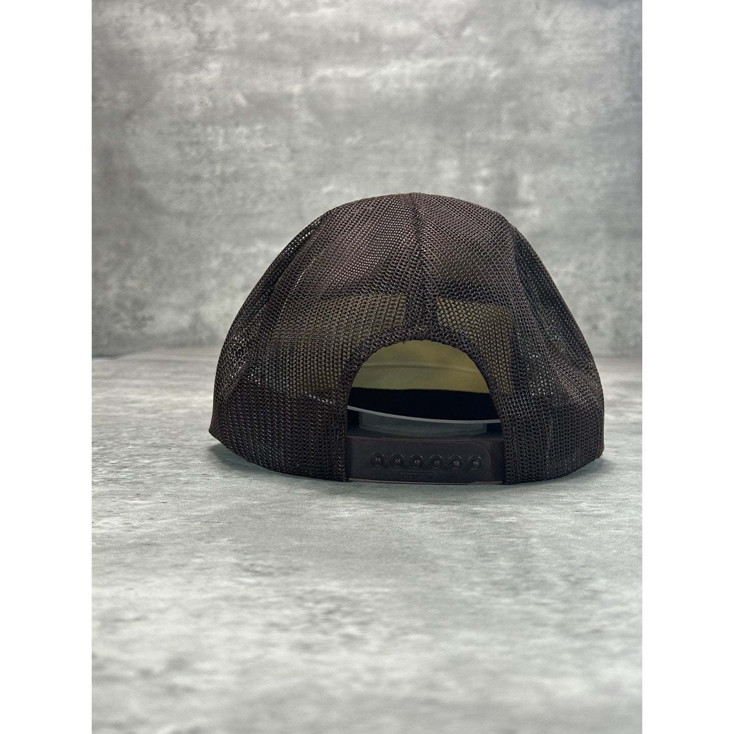 Vintage 90s Caseys Graphic Spellout Moustache Trucker Snapback Hat OSFA