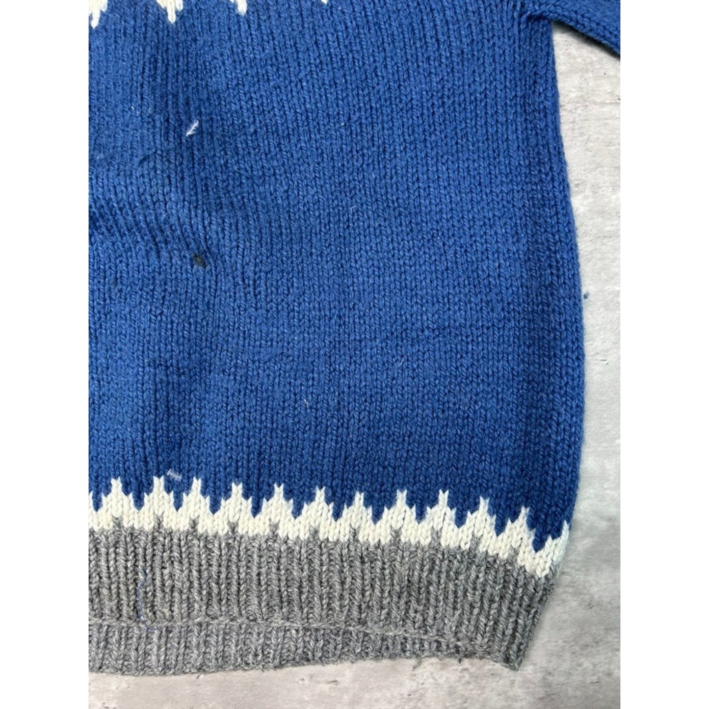 Vintage 80s/90s Heavyweight Striped Pullover Knit Sweater Size XL
