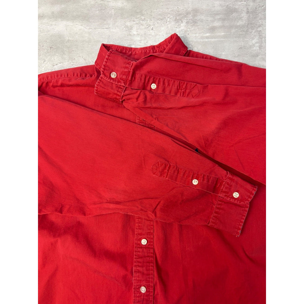 Vintage Polo Ralph Lauren Embroidered Pony Long Sleeve Button Up Shirt Size XL
