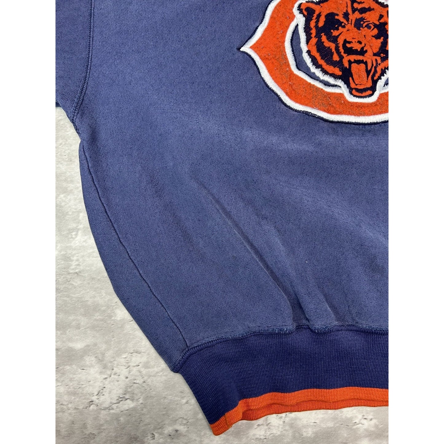 Vintage 90s Chiacago Bears NFL Embroidered Turtle Neck Sweatshirt Size XL