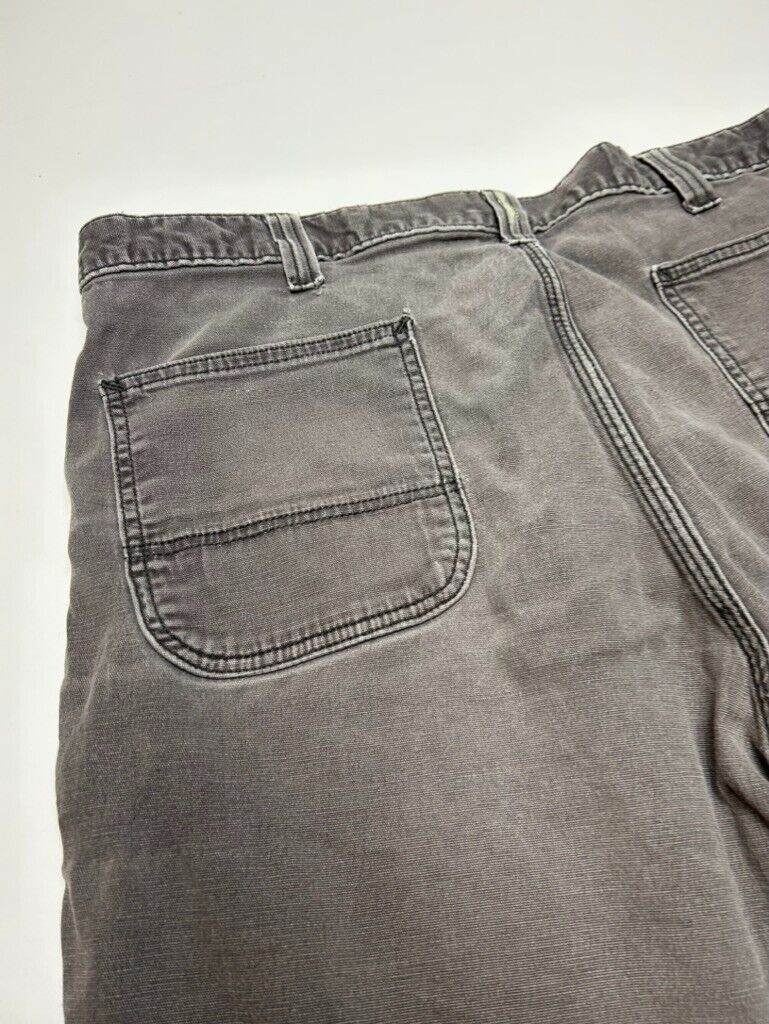 Carhartt Relaxed Fit Canvas Workwear Carpenter Pants Size 38W Gray